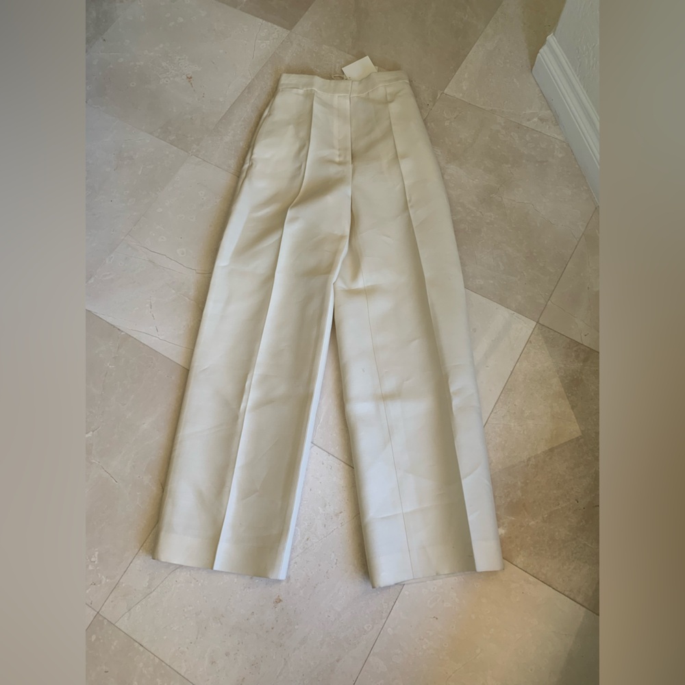 THE ROW Gordon Wool Wide-leg Pants Size 2 - Picture 5 of 13
